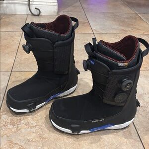 Burton HighShot x Pro Step-on Black and Blue Snowboard Boots 11 Wide. Used Ones